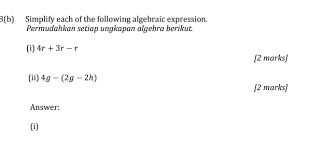 Tutorfokus Soalan Latihan Algebra Tingkatan 1 Cuba Lah Facebook