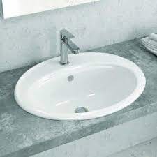 Lavabo Da Incasso Soprapiano 56cm Ceramica Litos 655 Kamalu Ceramica Arredamento Bagno Colori Bianco