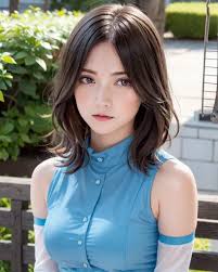 A close up of a woman in a dress holding a purse