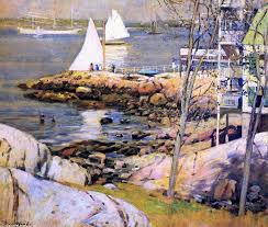 Theodore Wendel Gloucester Port Art Peinture Bateau Les Arts