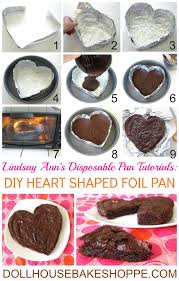 Lindsay Ann Bakes Fudgy Heart Shaped Brownie With A Diy Disposable Heart Shaped Foil Pan Tutorial Tiny Cooking Cooking Chocolate Fudgy