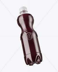 Pet Bottle With Red Grape Drink Mockup In Bottle Mockups On Yellow Images Object Mockups