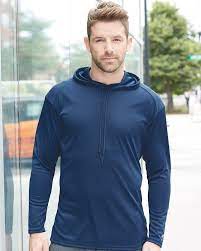 Badger 4105 B Core Long Sleeve Hooded T Shirt Wordans Usa