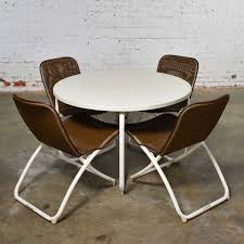 4.9 out of 5 stars 31. Mid Century Modern Samsonite Round Patio Dining Table And 4 Folding Sling Chairs Warehouse 414