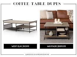 The 25 best coffee tables for any budget improb. Pottery Barn And West Elm Coffee Table Dupes For Less Than 200 Red Soles And Red Wine