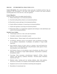 Human health is also affected by the quality of the environment in the place of work. Ehs 2103environmental Pollution