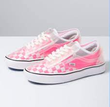 Pink Checkerboard Slip Skool Vans Classic Shoes Vans Shoes Fashion Vans