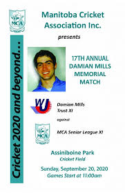 Damian Mills Manitoba Cricket Association