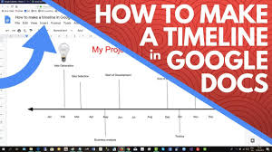 How To Make A Timeline In Google Docs