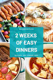 2 Weeks Of Easy Dinners Quiche My Grits Easy Dinner Easy Vegetable Beef Soup Dinner