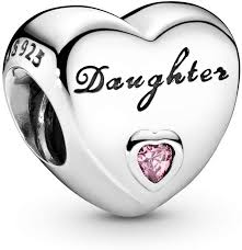 These charms are a great way to build up your stash if you're new to jewelry making. Pandora Moments Daughter Herz Charm Tochter Sterling Silber Cubic Zirconia Pink 791726pcz Amazon De Schmuck
