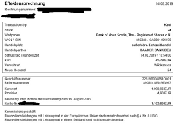 The bank nova scotia (850388 | ca0641491075) mit aktuellem aktienkurs, charts, news und analysen. Einmalkauf Bank Of Nova Scotia Und Erweiterung Meines Kanada Exposure Dividendennerds Webseite