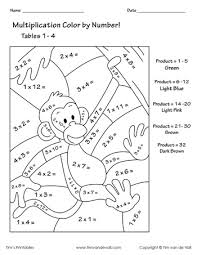 They're quite useful for various arts and craft projects, number and math learning activities, games and other. Multiplication Color By Number Pdf Tables 1 4 Tim S Printables