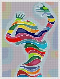 Check spelling or type a new query. Abstract Girl Counted Needle Point And Cross Stitch Chart Patterns 18 00 Via Etsy Cross Stitch Cross Stitching Cross Stitch Patterns