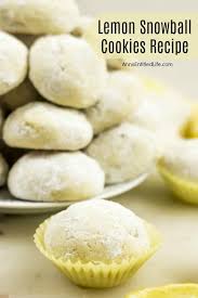 Mix in the egg, lemon extract, vanilla extract, lemon juice, lemon zest, yellow gel coloring until smooth. Lemon Snowball Cookies Recipe