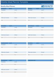 Printable Meal Planner And Weekly Menu Planner Templates
