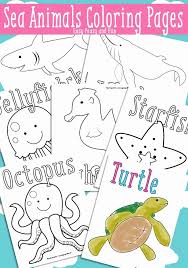 Simple Sea Animal Coloring Pages For Kids Coloring Pages For Kids Coloring Pages For Kids In 2020 Coloring Pages Coloring For Kids Ocean Theme Preschool