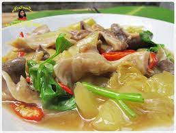 กระเพาะหม ผ ดเก ยมฉ าย อาหาร เคร องเค ยง จาน