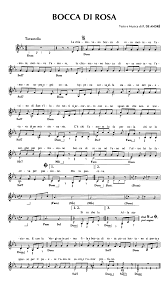 Paolo conte — via con me 02:46. Bocca Di Rosa Easy Sheet Music Sheet Music Guitar Chords And Lyrics