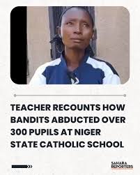 VIDEO: Teacher Recounts How Bandits Abducted Over 300 Pupils At Niger State  Catholic School, Kidnapped Husband And Threatened To Shoot Daughter Full  story in comments section 👇🏽