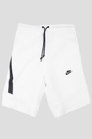 Black And White Shorts Men Nike Tech Fleece 2 0 Shorts White Black Nike Clothes Mens Short Men Fashion Nike Shorts Mens