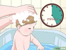 Many baby bathtubs fit in sinks, but not all baby bathtubs are shaped like flowers. 3 Ways To Give A Baby A Bath In The Sink Wikihow