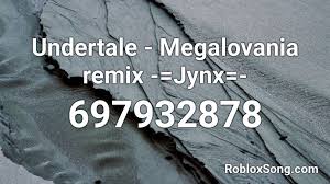 If want other song codes then click here. Megalovania Roblox Id