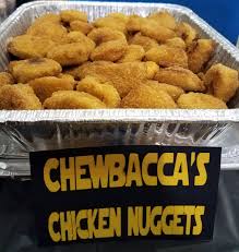 Star Wars Birthday Party Food Chewbacca Chicken Nuggets Chicken Nuggets From Sam S Club Part Star Wars Party Food Star Wars Birthday Party Star Wars Birthday