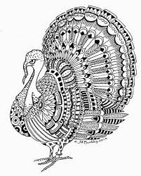 Turkey Abstract Doodle Zentangle Coloring Pages Colouring Adult Detailed Advanced Printable Thanksgiving Holiday Pinturas Dibujos Zentangle Mandalas Animales