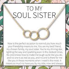 Soul Sisters Necklace Soul Sisters Necklaces Sister Necklace Heartfelt Gifts