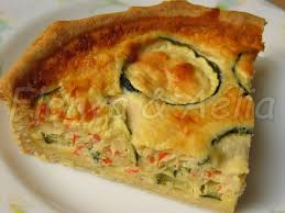 Quiche A La Courgette Et Au Rape De Surimi Au Thermomix Recettes De Cuisine Quiche Courgette Recette Gratin Courgette