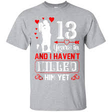 This t shirt is good for your husband as it has the 13th year wishes printed on it. Wedding Anniversary Gift Ideas For Wife
