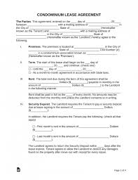 Maybe you would like to learn more about one of these? Free Condominium Condo Lease Agreement Template Pdf Word Eforms
