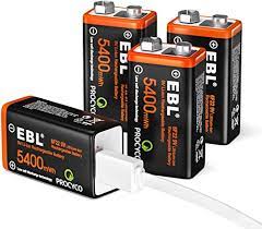 Eliminate the cost and inconvenience of yearly battery changes in your smoke detectors. Ebl 9v Rechargeable Batteries Lithium 1 5 V 5400 Mwh Amazon De Elektronik