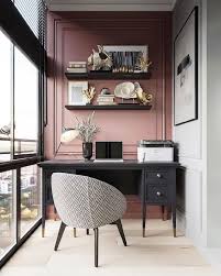 20 Modern Home Office Ideas To Create The Ultimate Work Environment Enthusiasthome In 2020 Home Office Decor House Interior Small Apartment Decorating Living Room