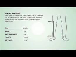 Easton 2014 Leg Guard Sizing Chart Youtube