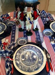 Set A Presidents Day Table With Liberty Blue Debbee S Buzz 4th Of July Decorations Fourth Of July Decor Patriotic Decorations Party