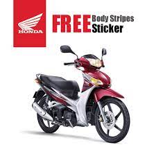 If we look back a few years, both the honda grom (msx125), monkey and super cub 125 models were all unveiled as concept models at the tokyo motor show and then later on transitioned into their production models that we all know today. Honda Future 125 V1 V2 Hld Cover Set Free Body Stripes Sticker Shopee Malaysia