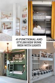 45 Functional And Stylish Kids Bunk Beds With Lights Digsdigs