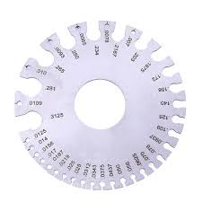 Us 3 89 18 Off 1 Pc Stainless Steel Gauges 0 36 Round Awg Swg Wire Thickness Ruler Gauge Diameter Measurer Tool For Slices Plates In Gauges From