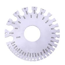 us 3 89 18 off 1 pc stainless steel gauges 0 36 round awg swg wire thickness ruler gauge diameter measurer tool for slices plates in gauges from