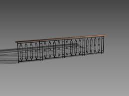 This railing is an updated version of the regular spindles that most people put on their deck. Interior Railing Design 3d Model Cadnav