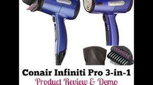 Tourmaline ceramic and ion technology for smooth hair. Conair Infiniti Pro 3 In 1 Product Review Demo Youtube
