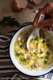 Traditionally, this cantonese recipe for a corn soup relies on a chinese cooking technique called velveting, in which pieces of meat (chicken. Chinese Corn Soup é¸¡è›‹çŽ‰ç±³ç¾¹ Omnivore S Cookbook