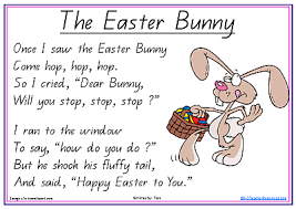 The Easter Bunny Poem K 3 Teacher Resources Easter Poems Easter Speeches Easter Humor
