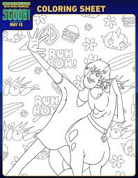 Explore 623989 free printable coloring pages for you can use our amazing online tool to color and edit the following home movie coloring pages. Free Printable Scoob Party Pack With Activities Coloring Pages