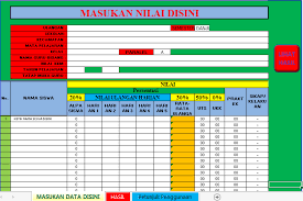 Contoh format daftar nilai sd mi lengkap tahun 2018 2019 cuitan. Aplikasi Rekap Nilai Uts Dan Uas Sd Otomatis Format Excell Datadikdasmen Com