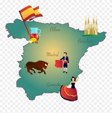 It is located on the iberian peninsula, where portugal, gibraltar and andorra are. Happy Hour Spanish The Spain Map Clipart Png Download 5408013 Pinclipart