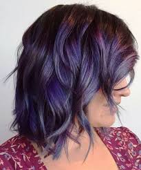 Shoulder Length Wavy Purple Hairstyles 2018 For Women Hair And Comb Brunette Hair Color Cool Hair Color Beautiful Hair Color