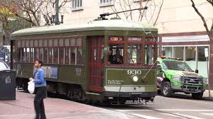With the exception of early morning and late evening, it's tough to get a space on a powell car going to the wharf from here, so keep riding. New Orleans St Charles Streetcar Line Youtube